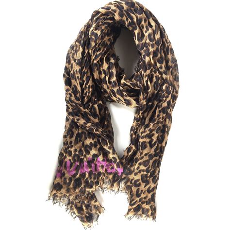 louis vuitton red leopard print scarf|louis vuitton scarf leopard print.